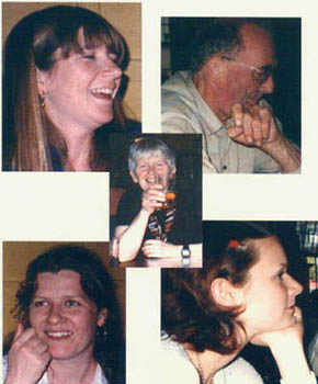 Elizabeth with husband John and three daughters