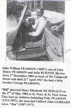 John William in his car