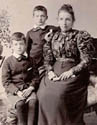 Olive's brothers with their mother
