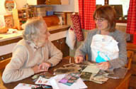 Rebecca with Ruperts sister